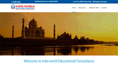 Desktop Screenshot of indoworld.edu.np