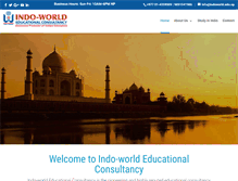 Tablet Screenshot of indoworld.edu.np